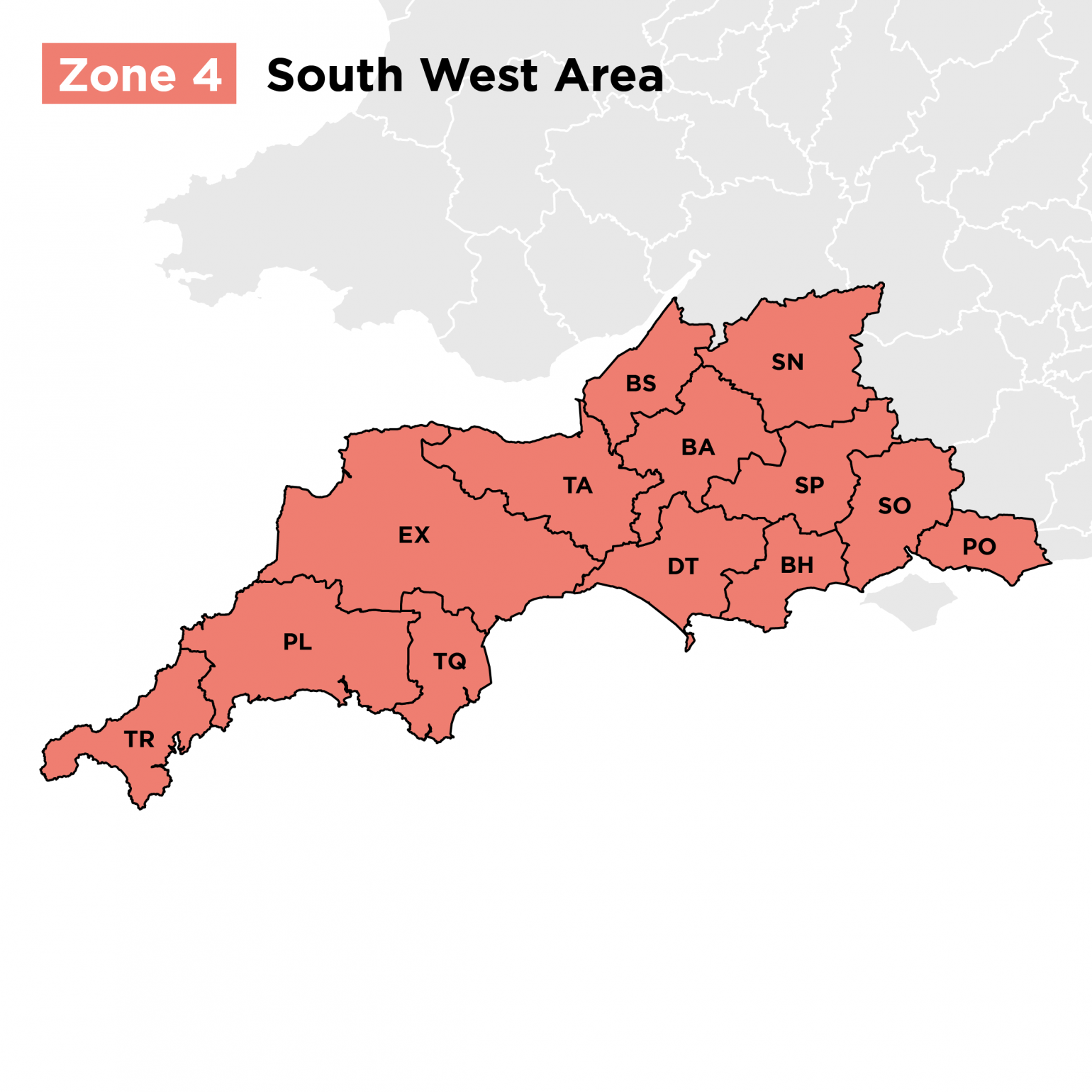 South West Sectional Tanks Assembly Zones